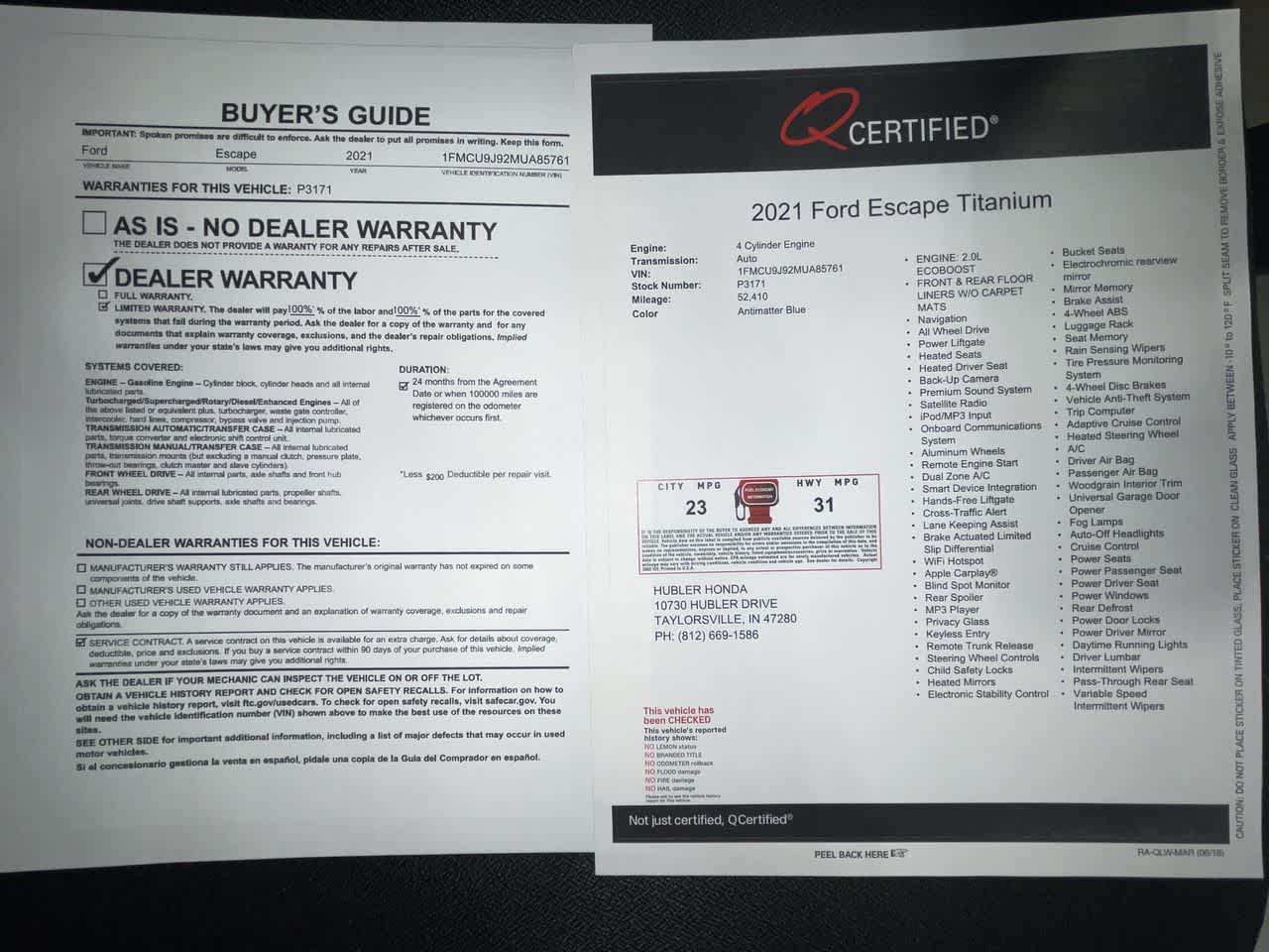 2021 Ford Escape Titanium