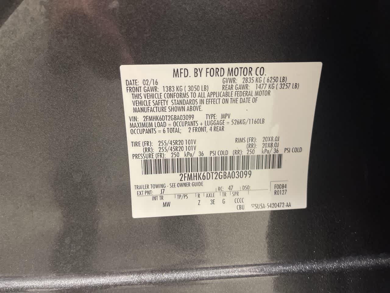 2016 Ford Flex Limited w/EcoBoost