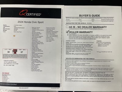 2024 Honda Civic Sport