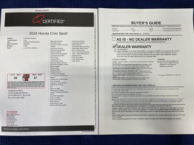2024 Honda Civic Sport