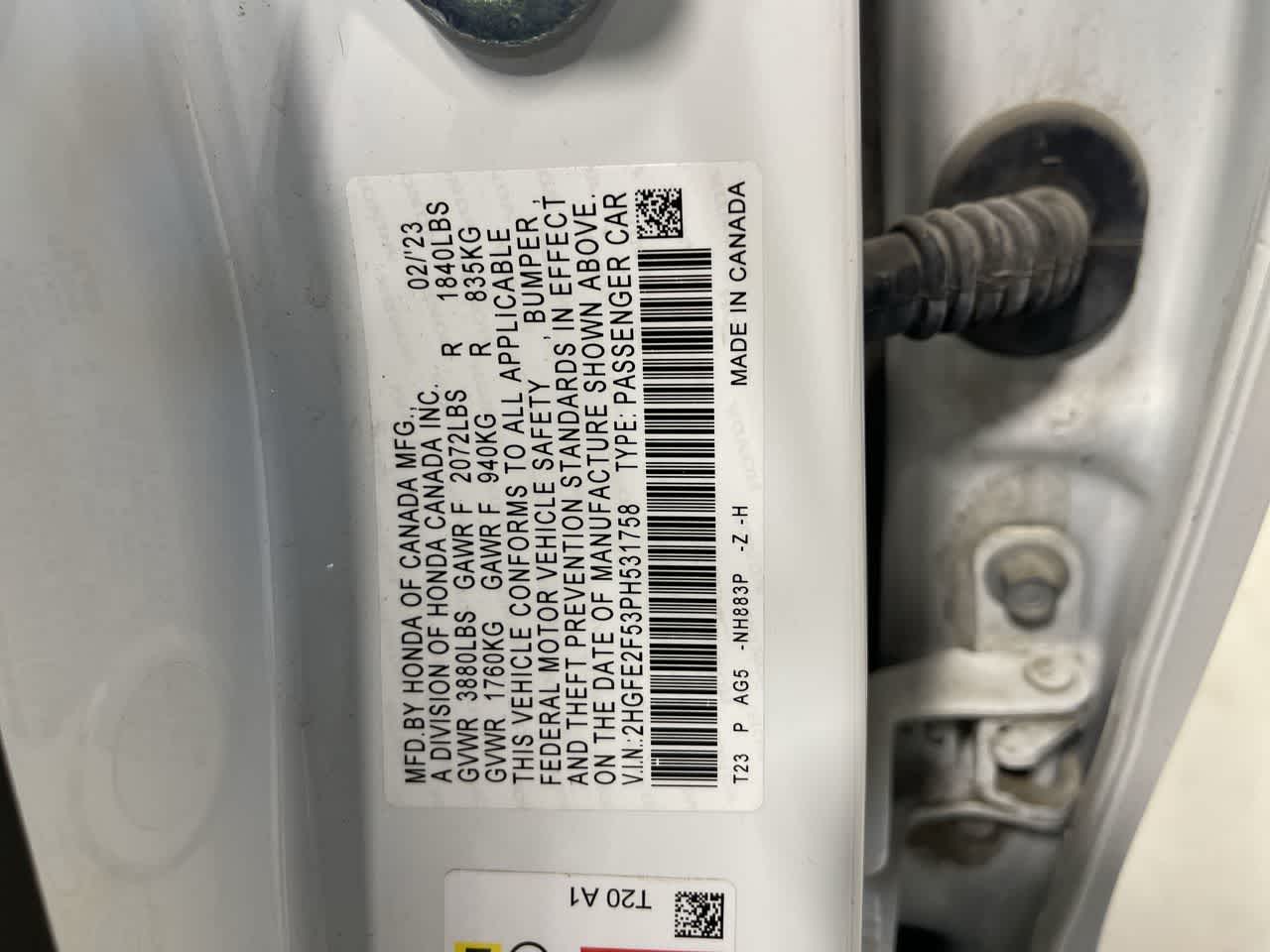 2023 Honda Civic Sport