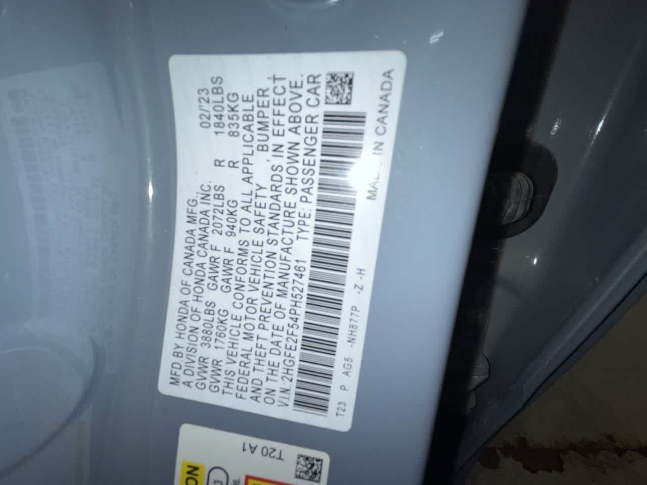 2023 Honda Civic Sport