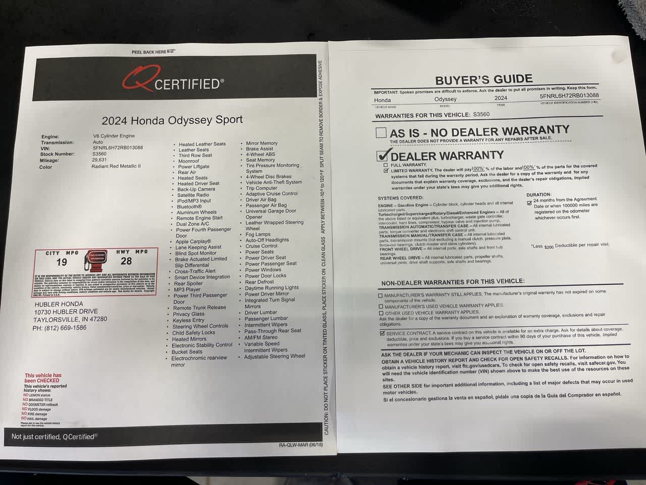 2024 Honda Odyssey Sport
