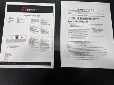 2022 Toyota Corolla XSE