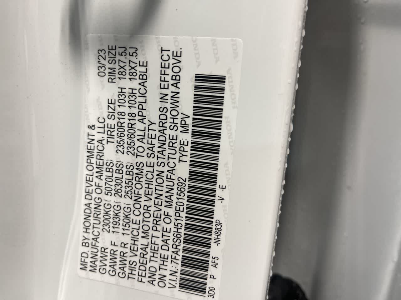 2023 Honda CR-V Hybrid Sport