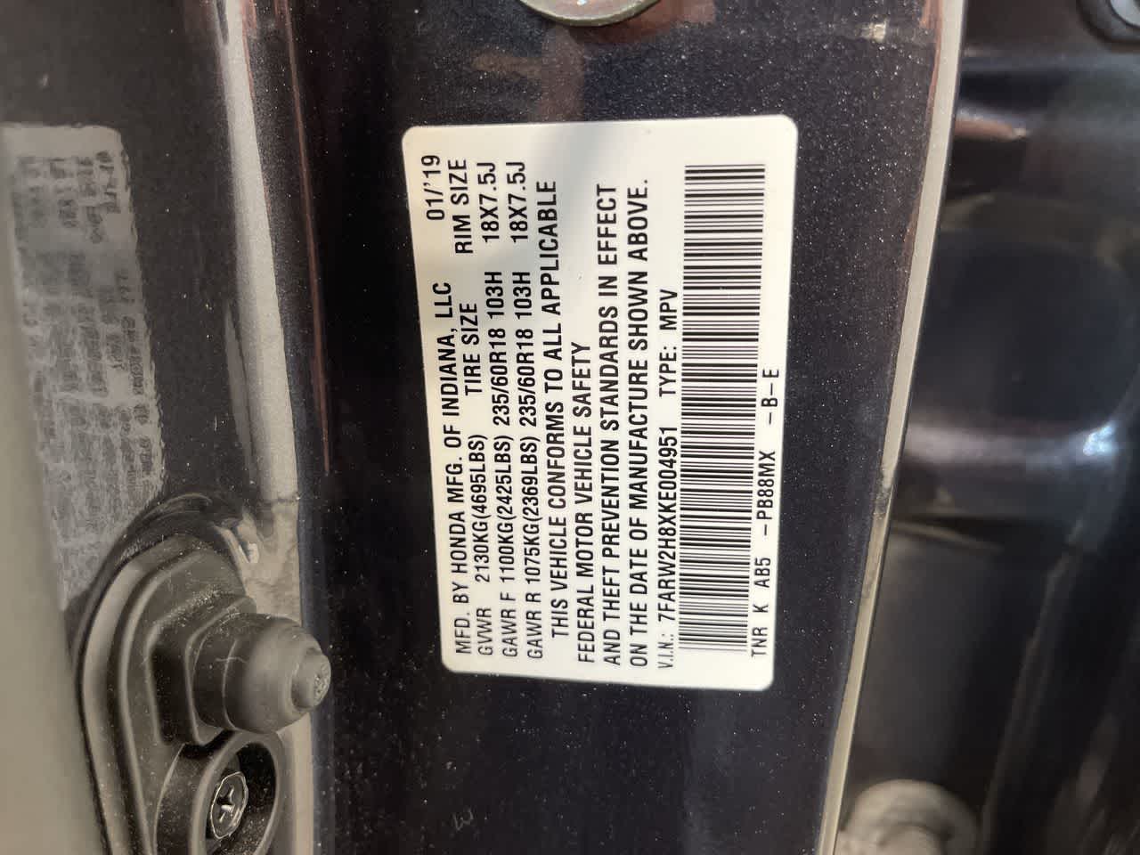 2019 Honda CR-V EX-L