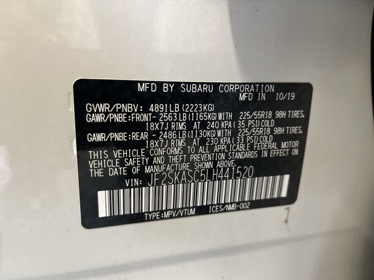 2020 Subaru Forester Limited