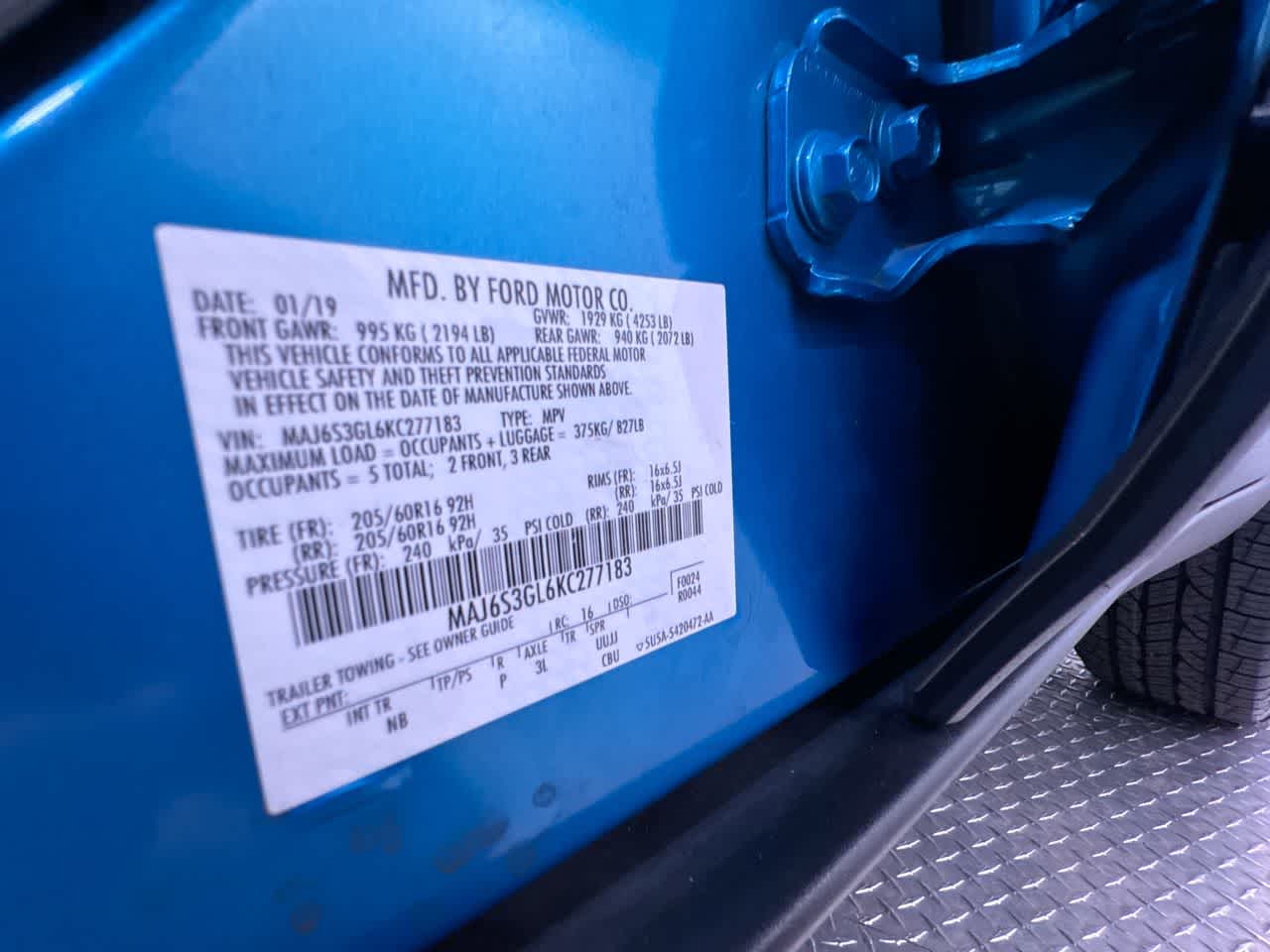 2019 Ford EcoSport SE