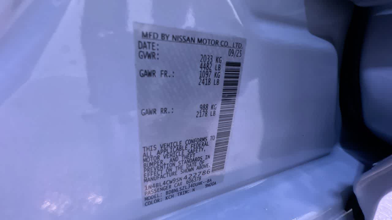 2025 Nissan Altima SR