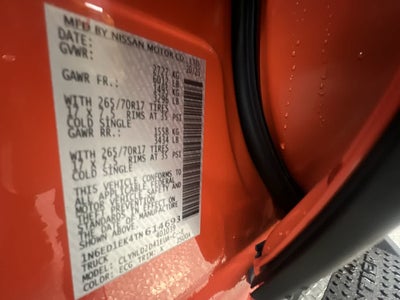 2026 Nissan Frontier PRO-4X