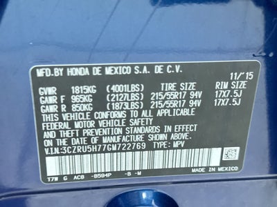 2016 Honda HR-V EX-L w/Navi