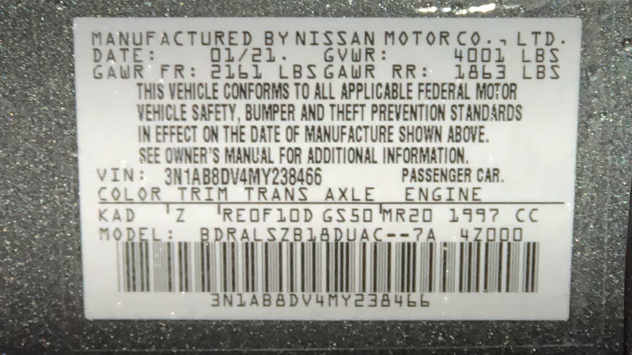 2021 Nissan Sentra SR