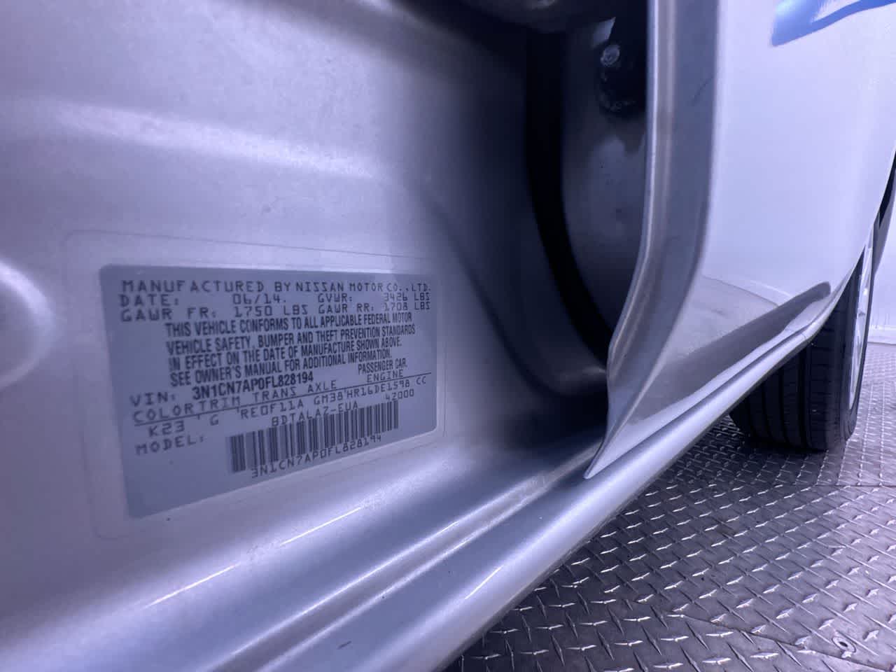 2015 Nissan Versa S Plus