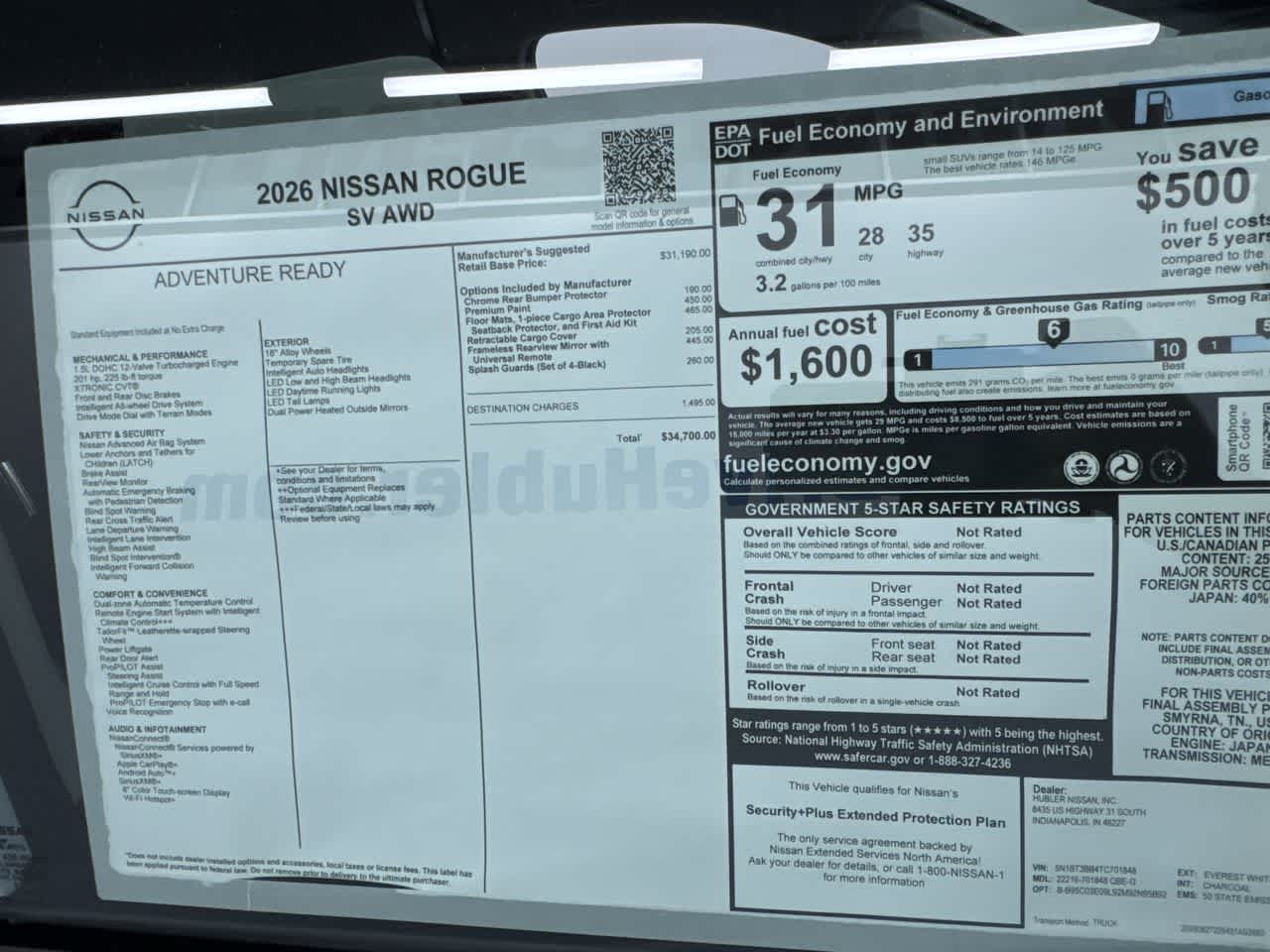 2026 Nissan Rogue SV