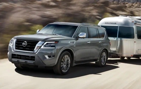 2023 Nissan Armada towing an airstream | Hubler Nissan in Indianapolis IN