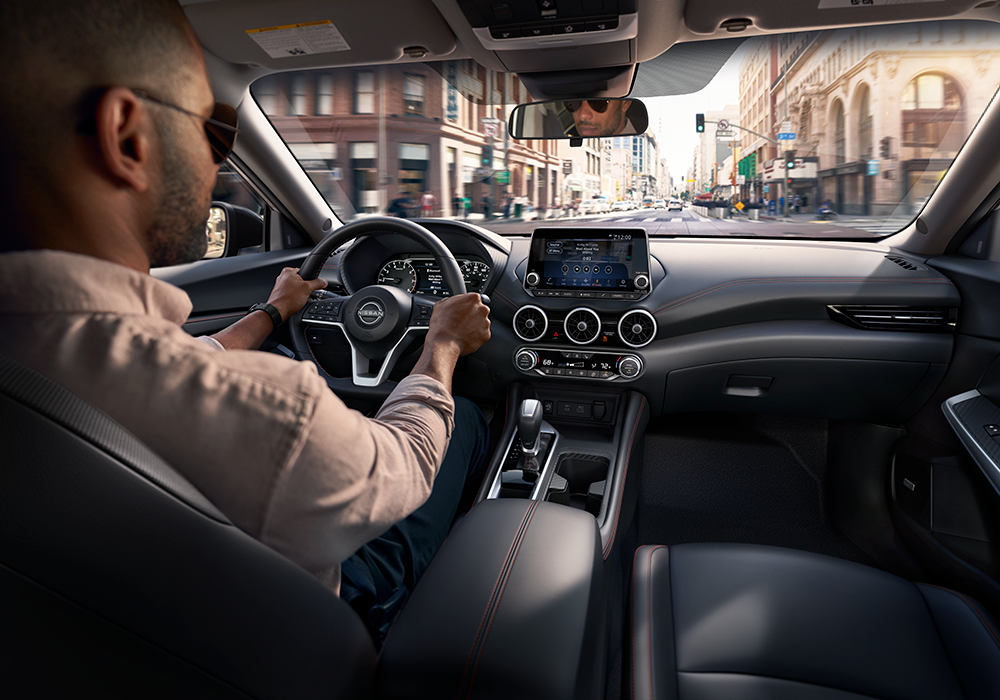 The 2024 Nissan Sentra has a comfortable compact interior.